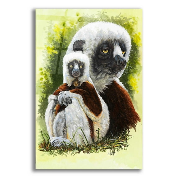 Epic Art 'Coquette' by Barbara Keith, Acrylic Glass Wall Art, 12"x16"