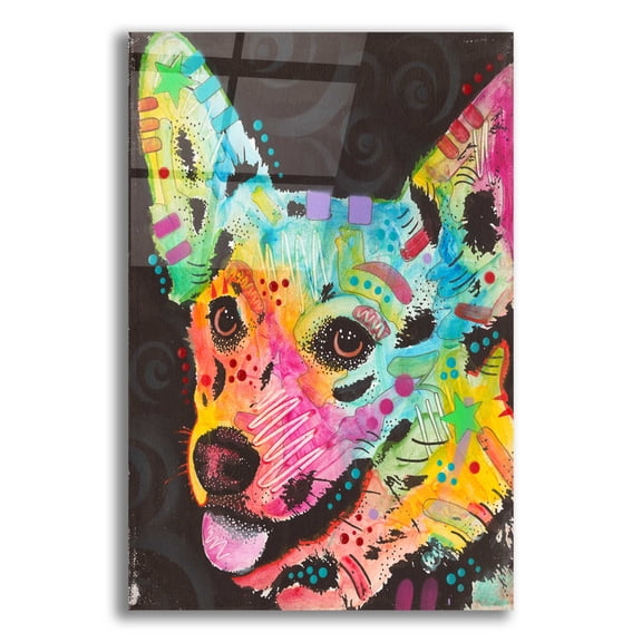 Epic Art 'Corgi Pup' by Dean Russo, Acrylic Glass Wall Art, 12"x16"