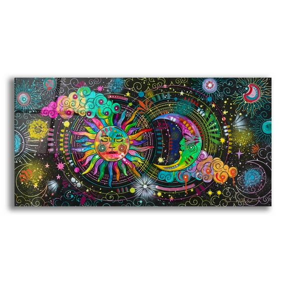 Epic Art 'Cosmos' by Dean Russo, Acrylic Glass Wall Art, 24"x12"