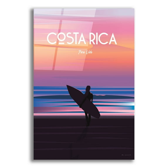Epic Art 'Costa Rica' by Arctic Frame, Acrylic Glass Wall Art, 12"x16"