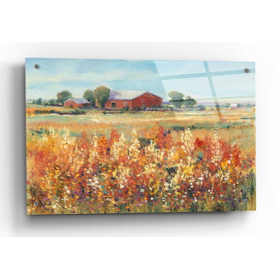Epic Art 'Country View II' by Tim O'Toole, Acrylic Glass Wall Art, 36"x24"
