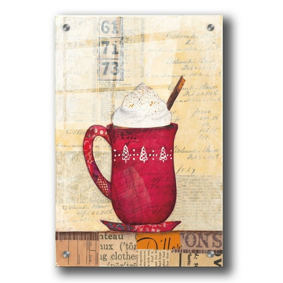 Epic Art 'Cozy Cups III' by Courtney Prahl, Acrylic Glass Wall Art, 24"x36"