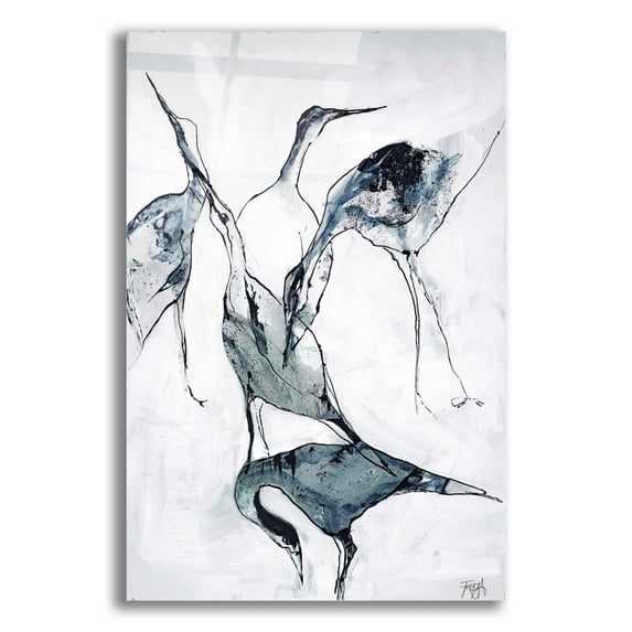 Epic Art 'Crane 1' by Design Fabrikken, Acrylic Glass Wall Art, 12"x16"