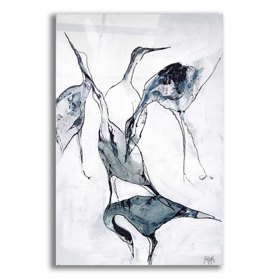 Epic Art 'Crane 1' by Design Fabrikken, Acrylic Glass Wall Art, 16"x24"