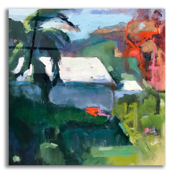 Epic Art ' Crazy KW' by Page Pearson Railsback, Acrylic Glass Wall Art, 12"x12"
