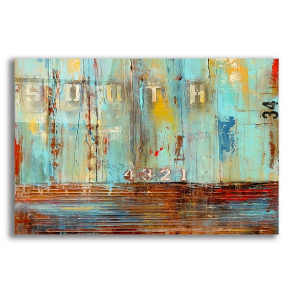 Epic Art 'Crossing the Tracks II' by Erin Ashley, Acrylic Wall Art, 16"x12"