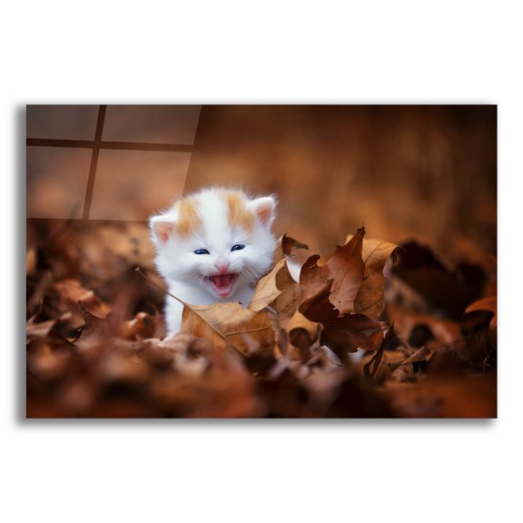 Epic Art 'Crying In The Leaves' by Jonathan Ross, Acrylic Glass Wall Art, 24"x16"