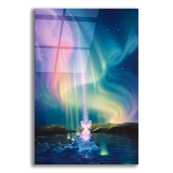 Epic Art 'Crystal Beams' by Kirk Reinert, Acrylic Glass Wall Art, 12"x16"