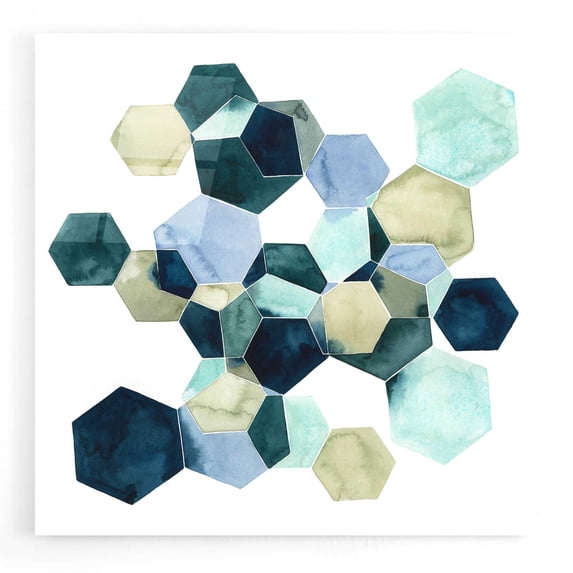 Epic Art 'Crystallize I' by Grace Popp, Acrylic Glass Wall Art, 12"x12"