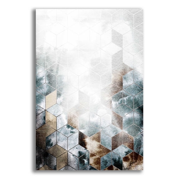 Epic Art 'Cubes Magic' by Design Fabrikken, Acrylic Glass Wall Art, 12"x16"