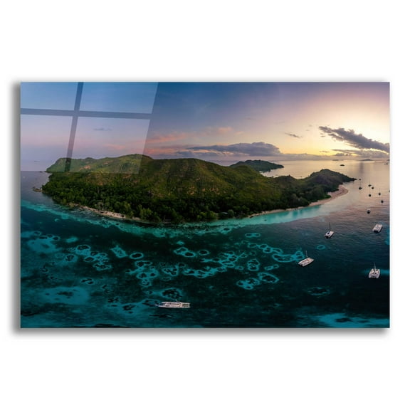 Epic Art 'Curieuse Island Seychelles Crop' by Epic Portfolio, Acrylic Glass Wall Art, 24"x16"