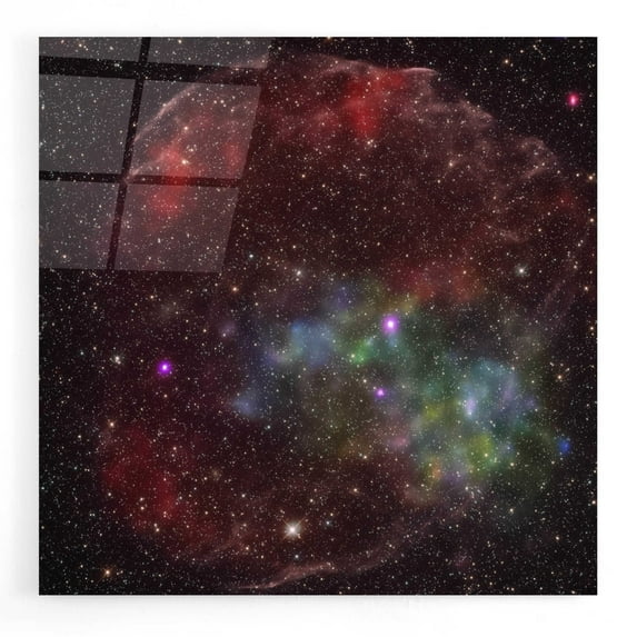 Epic Art 'DEM L238 Supernova,' Acrylic Glass Wall Art, 12"x12"