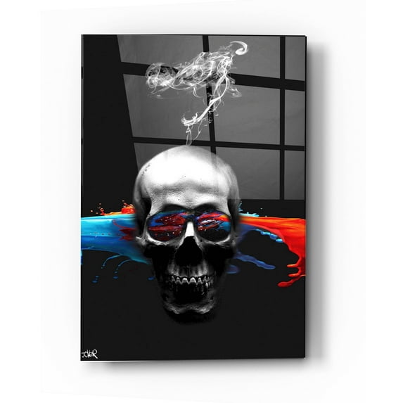 Epic Art 'Death Logic' by Loui Jover, Acrylic Glass Wall Art, 24"x36"