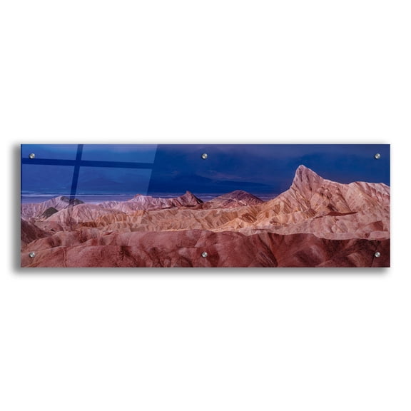 Epic Art 'Death Valley - Zabriskie Point Layers Panorama' by Epic Portfolio Acrylic Glass Wall Art, 36" x 12"
