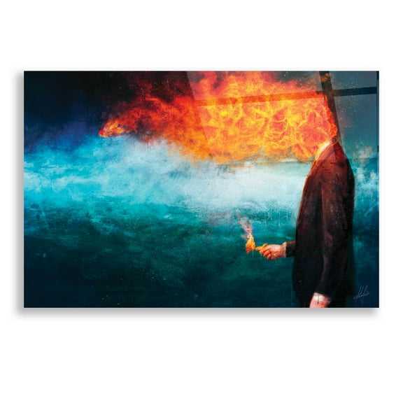 Epic Art 'Deep' by Mario Sanchez Nevado, Acrylic Glass Wall Art, 16"x24"