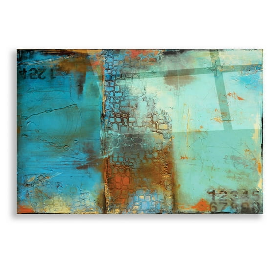 Epic Art 'Deja Blue' by Erin Ashley, Acrylic Wall Art, 16"x12"