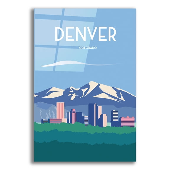 Epic Art 'Denver' by Arctic Frame, Acrylic Glass Wall Art, 12"x16"