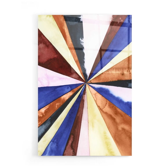 Epic Art 'Desert Layers III' by Grace Popp, Acrylic Wall Glass, 16"x24"