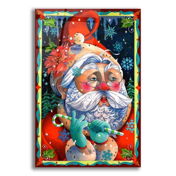 Epic Art 'Determining Naughty or Nice' by David Galchutt, Acrylic Glass Wall Art, 12"x16"