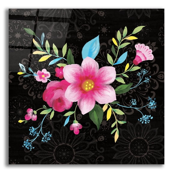 Epic Art 'Dia De Los Muertos 6' by Danhui Nai Acrylic Glass Wall Art, 12" x 12"