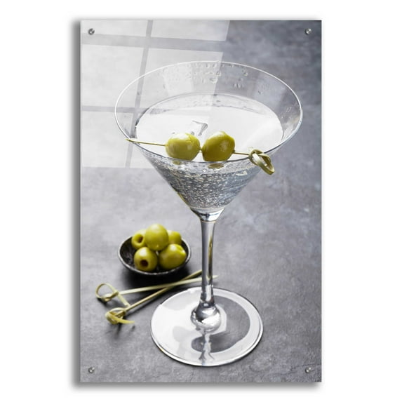 Epic Art 'Dirty Martini' by Epic Portfolio, Acrylic Glass Wall Art, 24"x36"