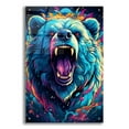 Epic Art 'Dmt Art Bear' by Momart Acrylic Glass Wall Art, 24" x 36