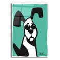 thumbnail image 1 of Epic Art 'Dog on Teal' by Irena Orlov, Acrylic Glass Wall Art, 24"x36", 1 of 1
