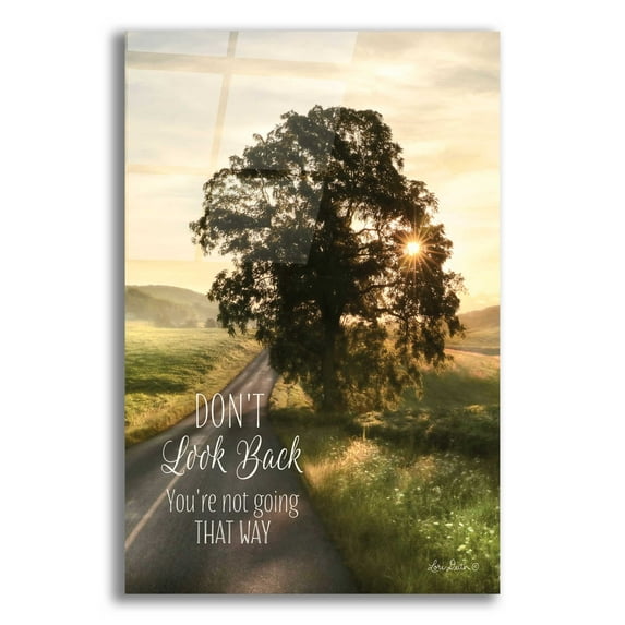 Epic Art 'Don't Look Back' by Lori Deiter, Acrylic Glass Wall Art, 12"x16"