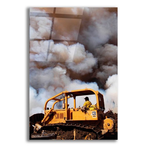 Epic Art 'Dozer' by Thomas Haney, Acrylic Glass Wall Art, 16"x24"