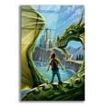 thumbnail image 1 of Epic Art 'Dragon And Castle' by Flyland Designs, Acrylic Glass Wall Art, 16"x24", 1 of 8