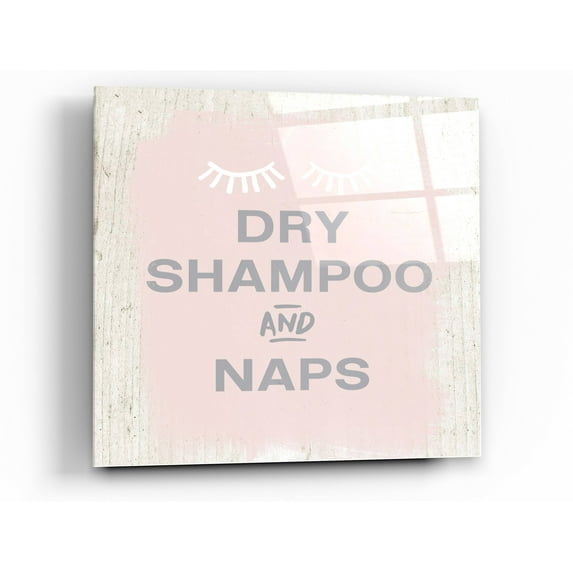 Epic Art 'Dry Shampoo And Naps' by Linda Woods, Acrylic Glass Wall Art, 12"x12"