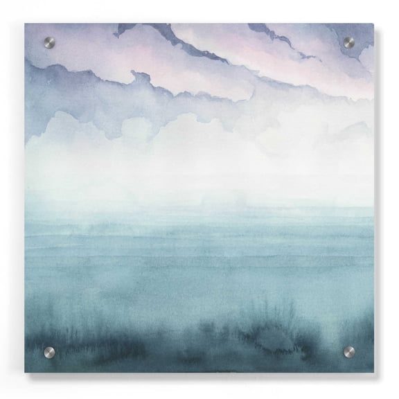 Epic Art 'Dusk on the Bay I' by Grace Popp, Acrylic Wall Glass, 36"x36"