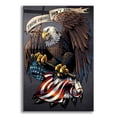 thumbnail image 1 of Epic Art 'Eagle Holding Flag' by Flyland Designs, Acrylic Glass Wall Art, 12"x16", 1 of 8