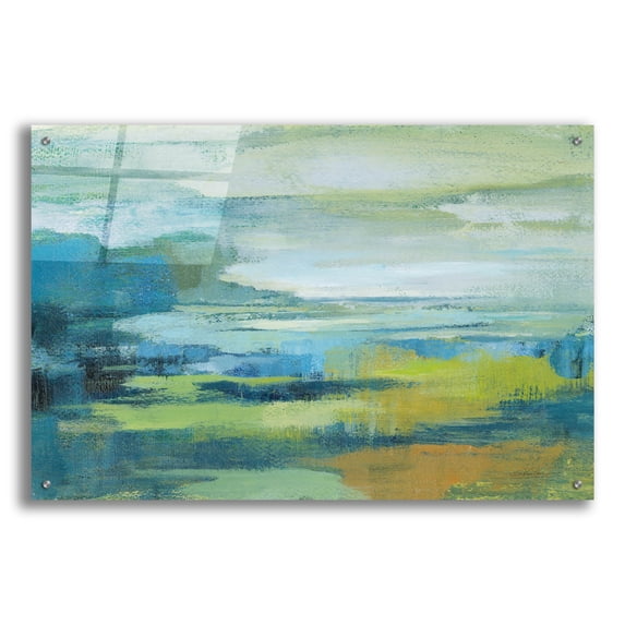 Epic Art 'Early Spring Lake' by Silvia Vassileva, Acrylic Glass Wall Art, 36"x24"