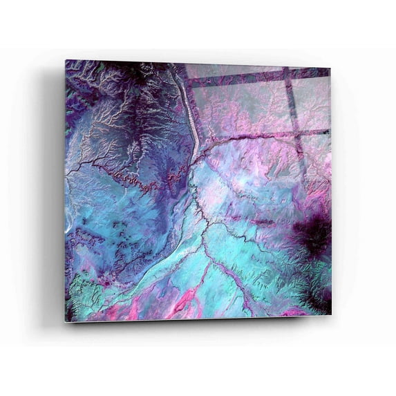 Epic Art 'Earth As Art: Cloud Lightning' Acrylic Glass Wall Art, 12"x12"