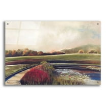 Epic Art 'Edge of Autumn' by Aleah Koury, Acrylic Glass Wall Art, 36"x24"