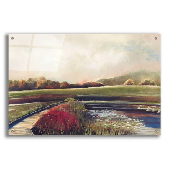 Epic Art 'Edge of Autumn' by Aleah Koury, Acrylic Glass Wall Art, 36"x24"