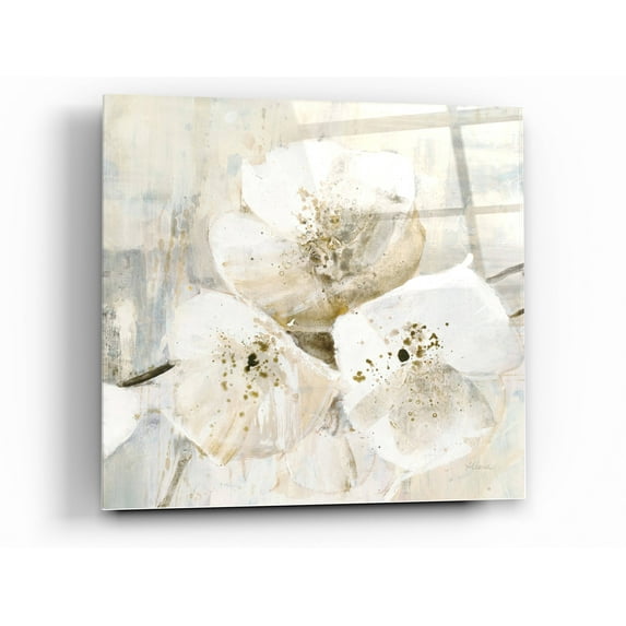 Epic Art 'Elegance III Greige' by Albena Hristova, Acrylic Glass Wall Art, 24"x24"