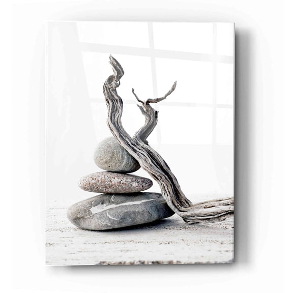 Epic Art 'Elemental Zen' by Elena Ray Acrylic Glass Wall Art, 16"x24"