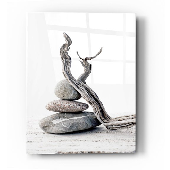 Epic Art 'Elemental Zen' by Elena Ray Acrylic Glass Wall Art, 24"x36"