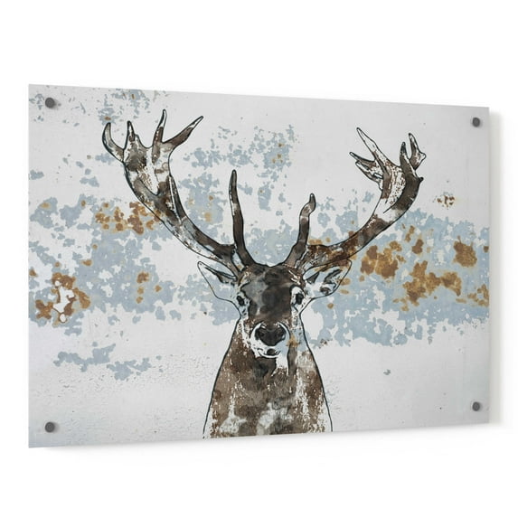 Epic Art 'Elk' by Irena Orlov, Acrylic Glass Wall Art, 36"x24"