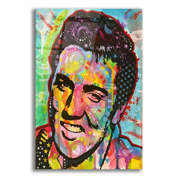 Epic Art 'Elvis' by Dean Russo, Acrylic Glass Wall Art, 16"x24"