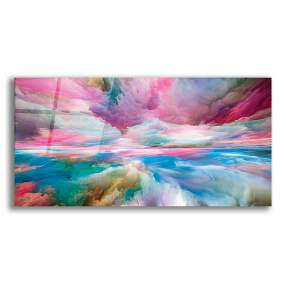 Epic Art 'Emotional Madness' by Epic Portfolio, Acrylic Glass Wall Art, 24"x12"