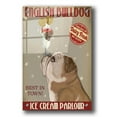 thumbnail image 1 of Epic Art 'English Bulldog Ice Cream' by Fab Funky, Acrylic Glass Wall Art, 24"x36", 1 of 3