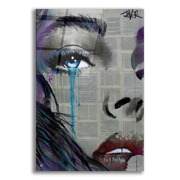 Epic Art 'Face To Face' by Loui Jover, Acrylic Glass Wall Art, 24"x36"