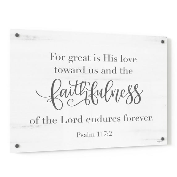 Epic Art 'Faithfulness' by Imperfect Dust, Acrylic Glass Wall Art, 36"x24"