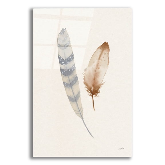 Epic Art 'Falling Feathers 4'  by Katrina Pete Acrylic Glass Wall Art, 12" x 16"