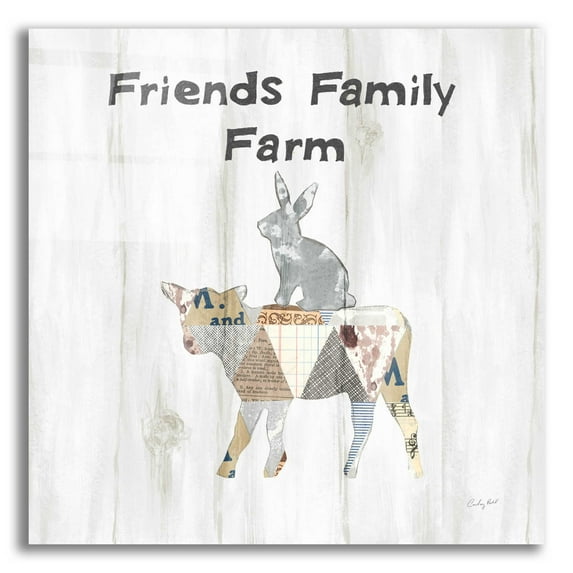 Epic Art 'Farm Family VIII' by Courtney Prahl, Acrylic Glass Wall Art, 12"x12"