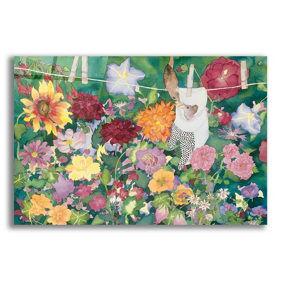 Epic Art 'Feeding Time' by Carissa Luminess, Acrylic Glass Wall Art, 36"x24"