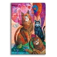 thumbnail image 1 of Epic Art 'Feline Fotobomb' by David Galchutt, Acrylic Glass Wall Art, 12"x16", 1 of 8